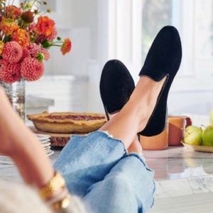 Birdies The Starling Black Velvet Flats size 9.5